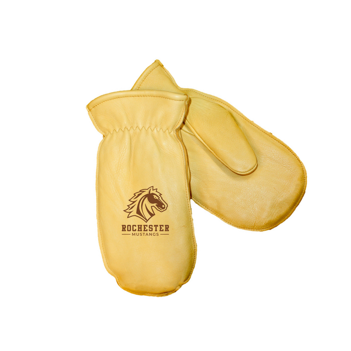 Engraved Deerskin Choppers Rochester Mustangs mockup