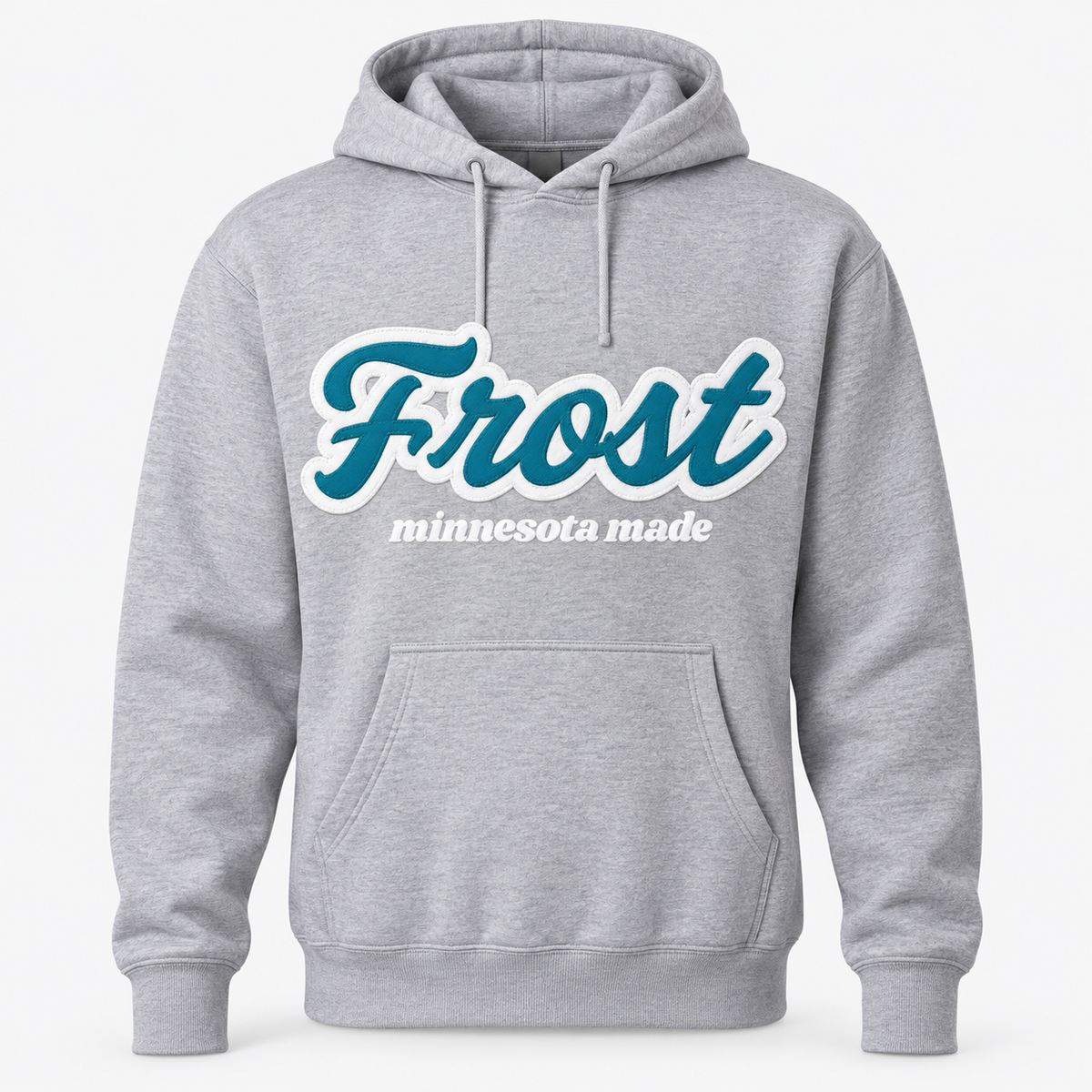 Frost Girls Hockey grey hoodie with twill decoration
