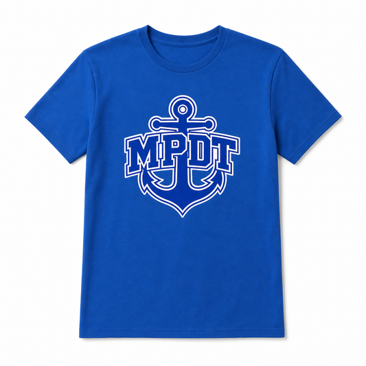 MPDT Bella Canvas unisex screen print t-shirt in royal blue