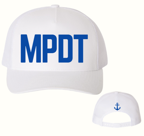 MPDT YP Classics 6506 white puff letter hat
