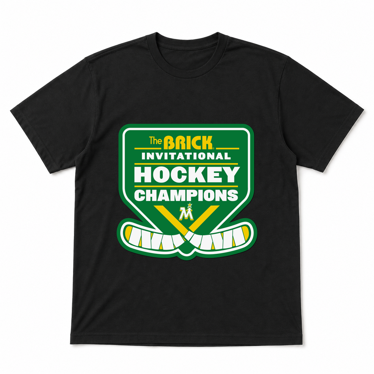 Team MN 16s Champions Bella Canvas black tee professional mockup