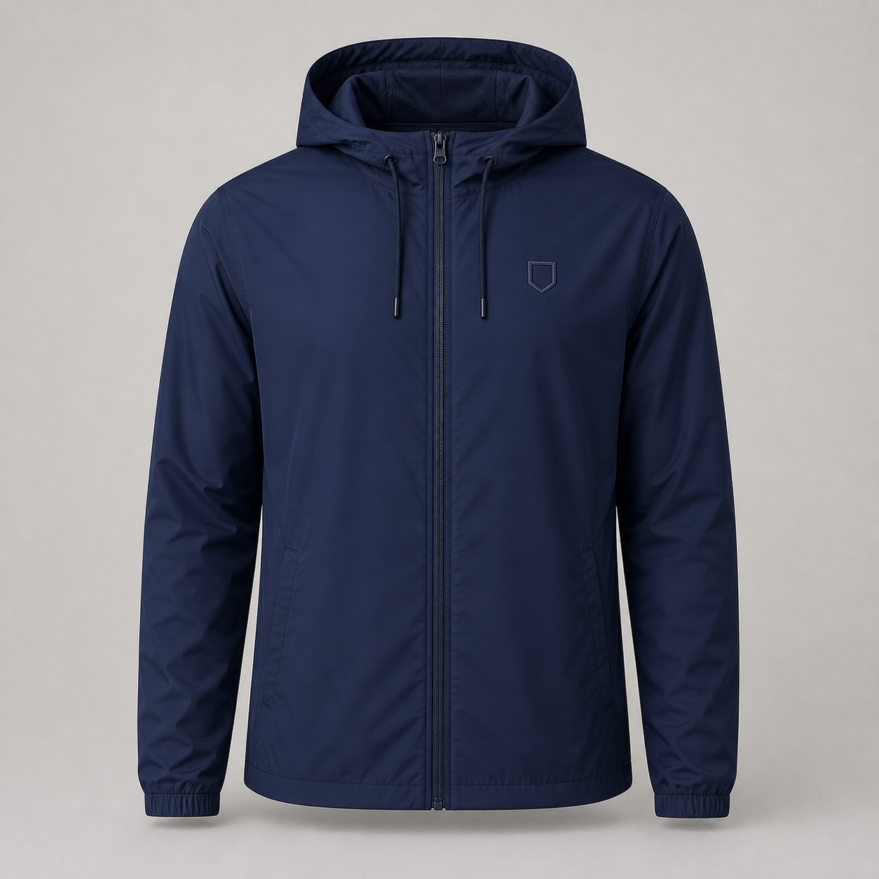 Custom lightweight hooded jacket product example by TTN Custom Apparel