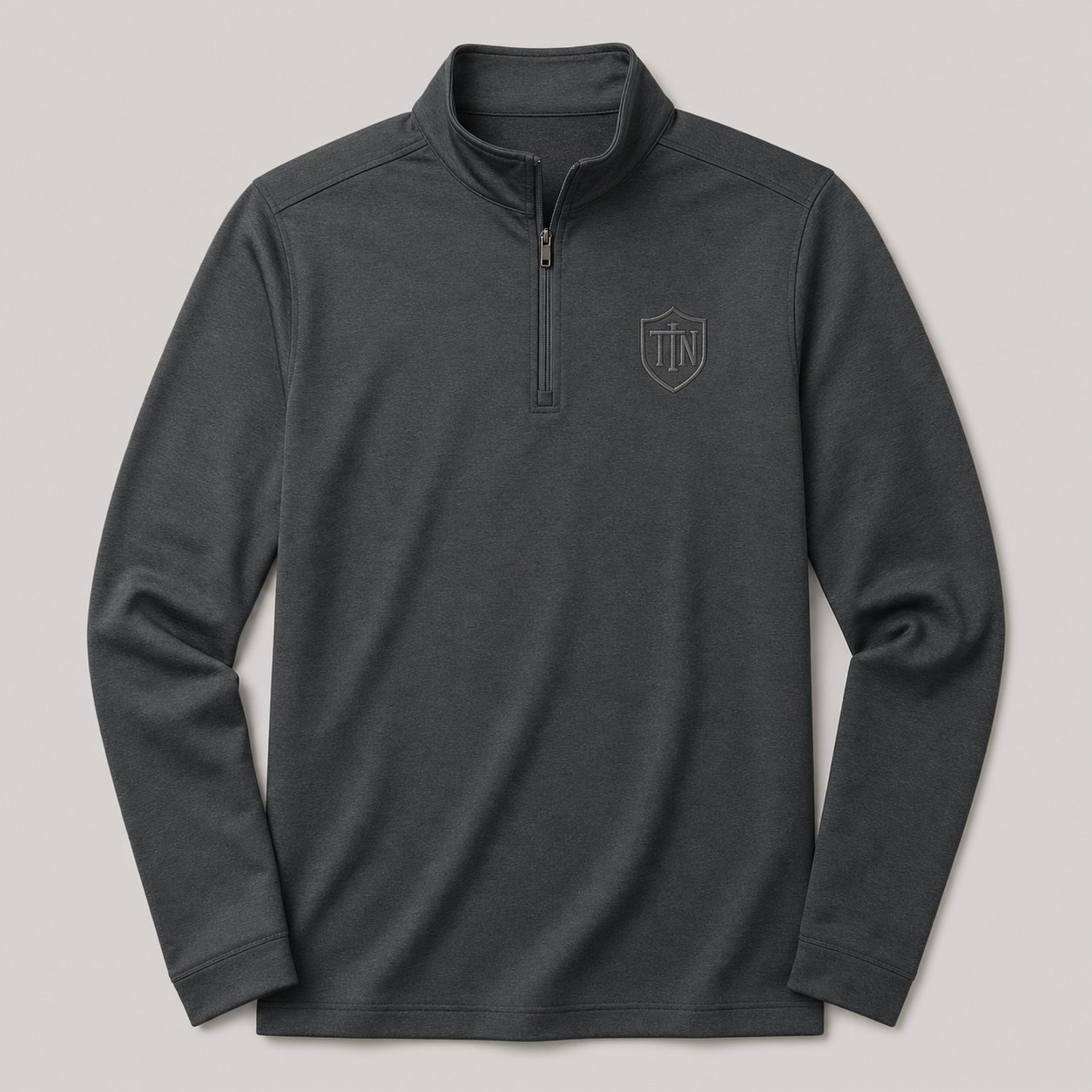 Custom embroidered quarter zip pullover product image by TTN Custom Apparel