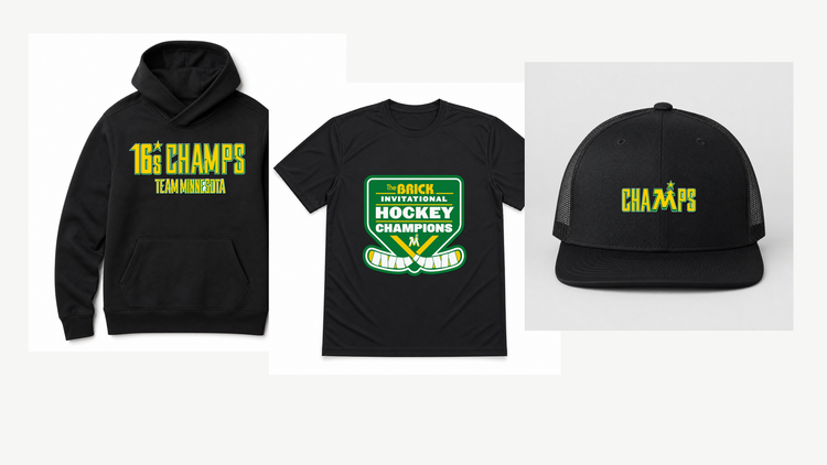 Team MN 16s Champions store product mockups
