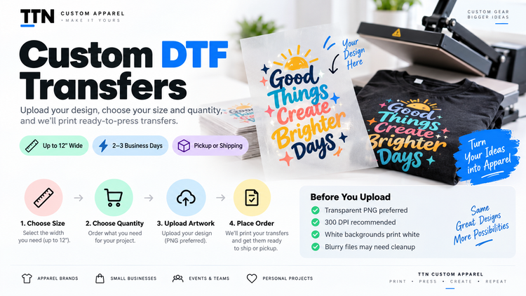TTN Custom DTF Transfers