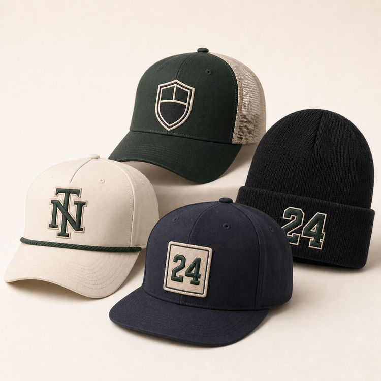 Custom embroidered lacrosse team hats and headwear by TTN Custom Apparel