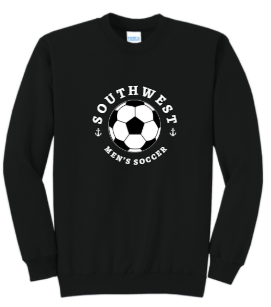 Southwest Men's Soccer Ball Printed Crewneck Sweatshirt