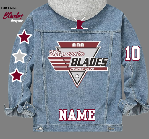 Blades Logo Denim Jacket with Extra Details