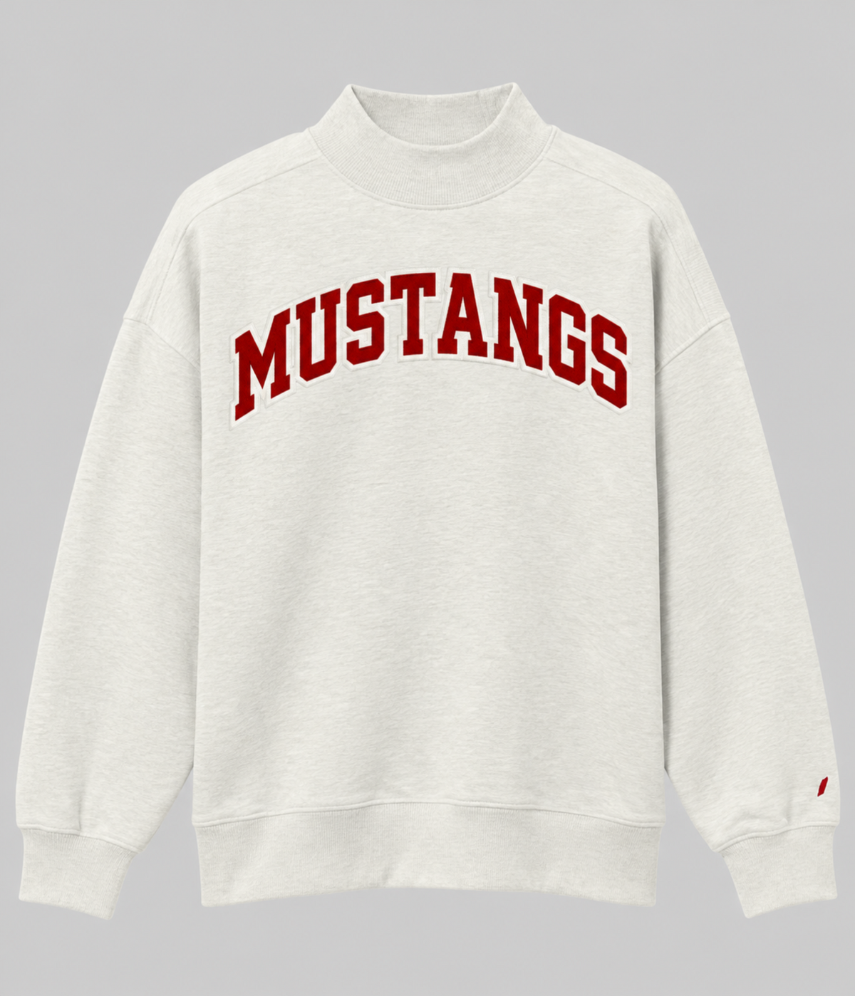 League Brand Mom Mock Neck Rochester Mustangs mockup