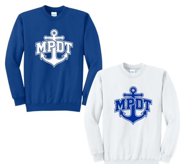 MPDT Port & Company Unisex Printed Crew Sweatshirt