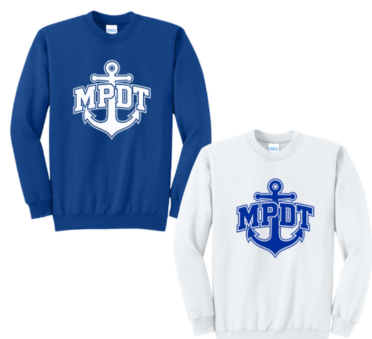 MPDT Port & Company Unisex Printed Crew Sweatshirt