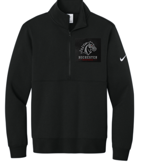 Nike Half Zip Rochester Mustangs mockup
