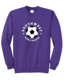 Southwest Men's Soccer Ball Printed Crewneck Sweatshirt