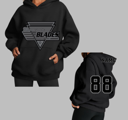 Tone on Tone Blades Oversized Hoodie