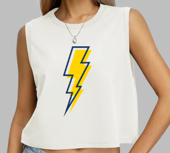 Lightning Bolt Cropped Tank
