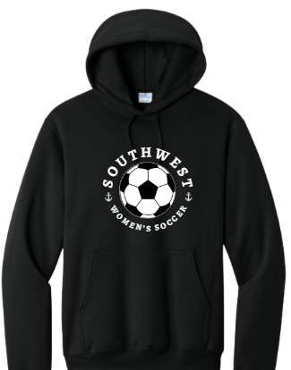 Southwest Women's Soccer Ball Printed Hoodie