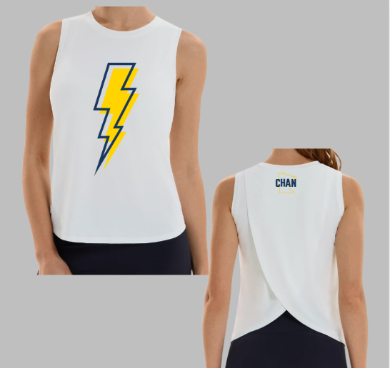 Chan Lightning Bolt Muscle Tank