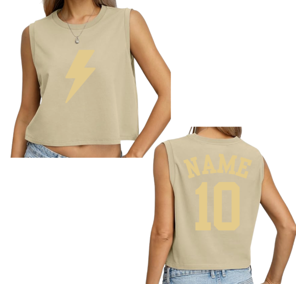 Chan Glitter Crop Tank