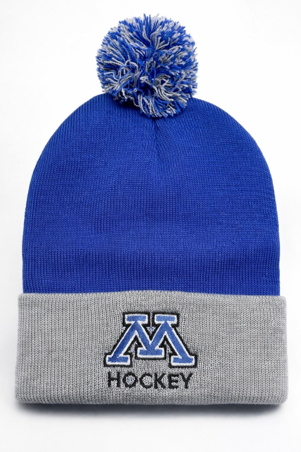 Embroidered Cuffed Knit Beanie