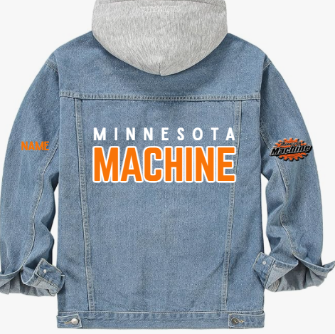 Machine Text Denim Jacket- 2018