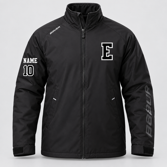 Edina Bantam B2 White Jacket — personalization shown is a sample
