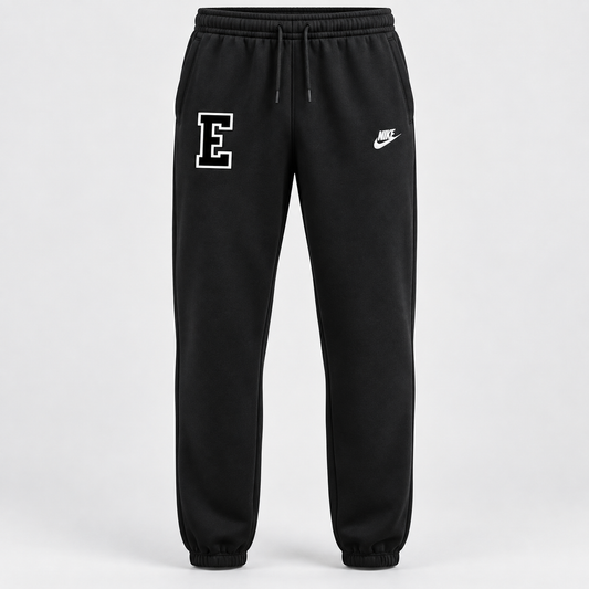 Edina Bantam B2 White Joggers — personalization shown is a sample