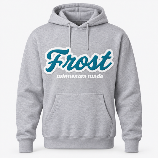 Frost Girls Hockey grey hoodie with twill decoration