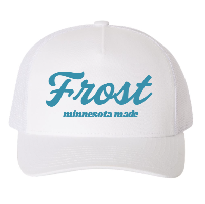 Frost white 3D puff hat