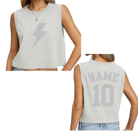 Chan Glitter Crop Tank