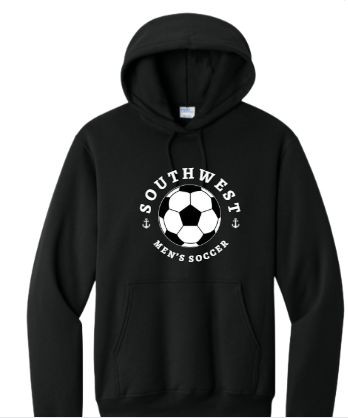 Southwest Men's Soccer Ball Printed Hoodie