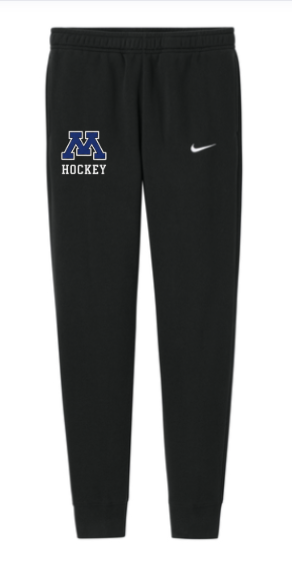 Black Nike Minnetonka B1 White Hockey joggers