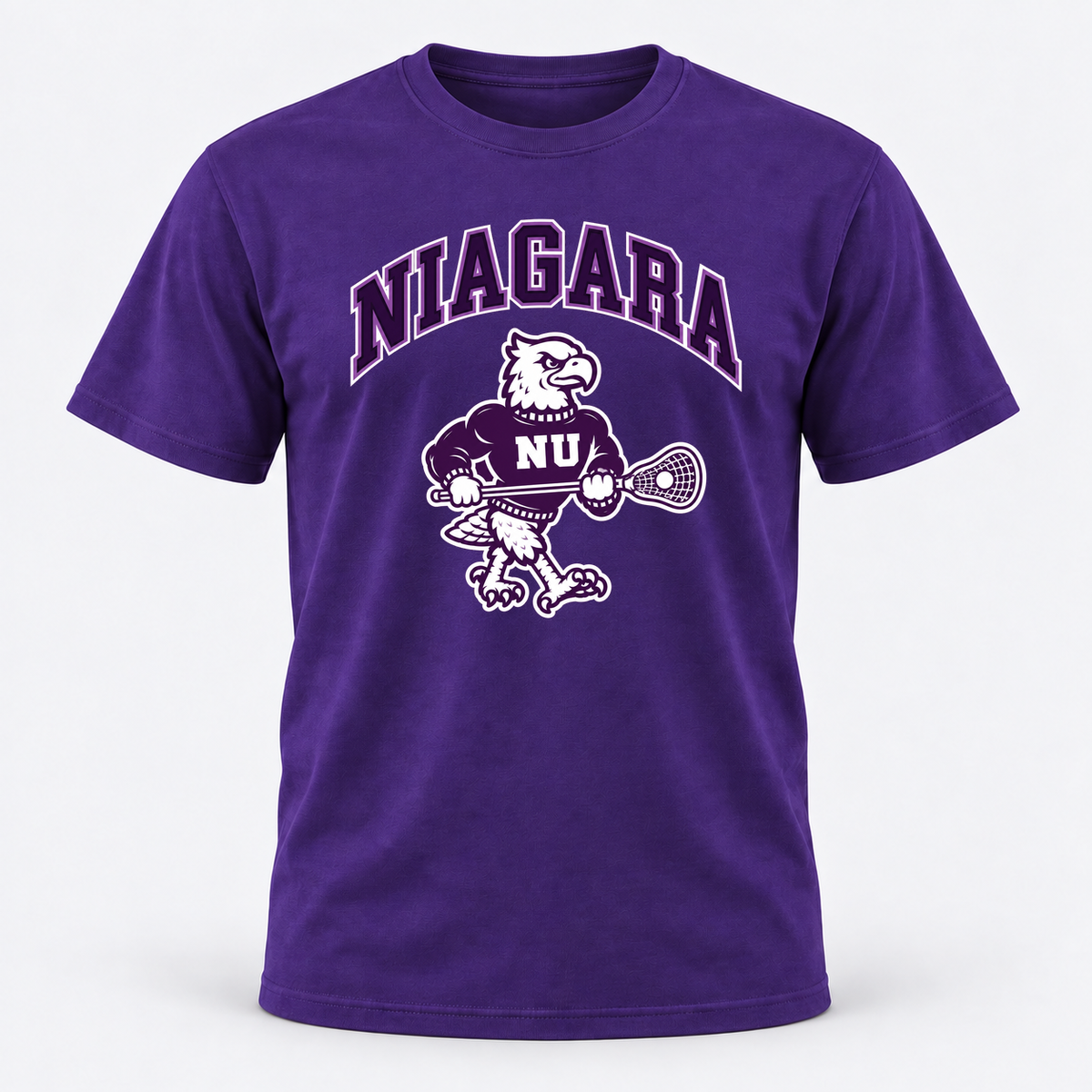Niagara short sleeve monty — supplied artwork composited on concept garment; production blank pending