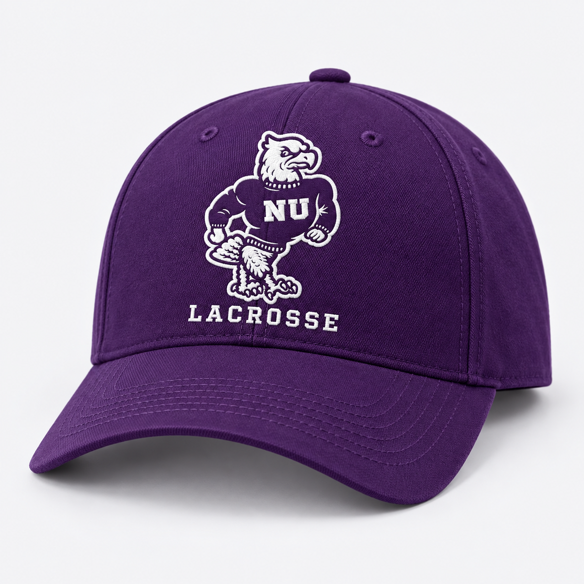 Concept mockup — Niagara Lacrosse Baseball Hat; final blank, colors and decoration pending approval