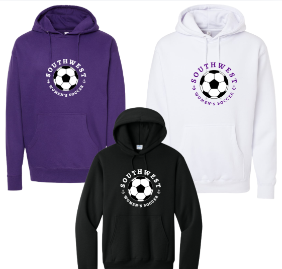 Southwest women's soccer ball hoodie
