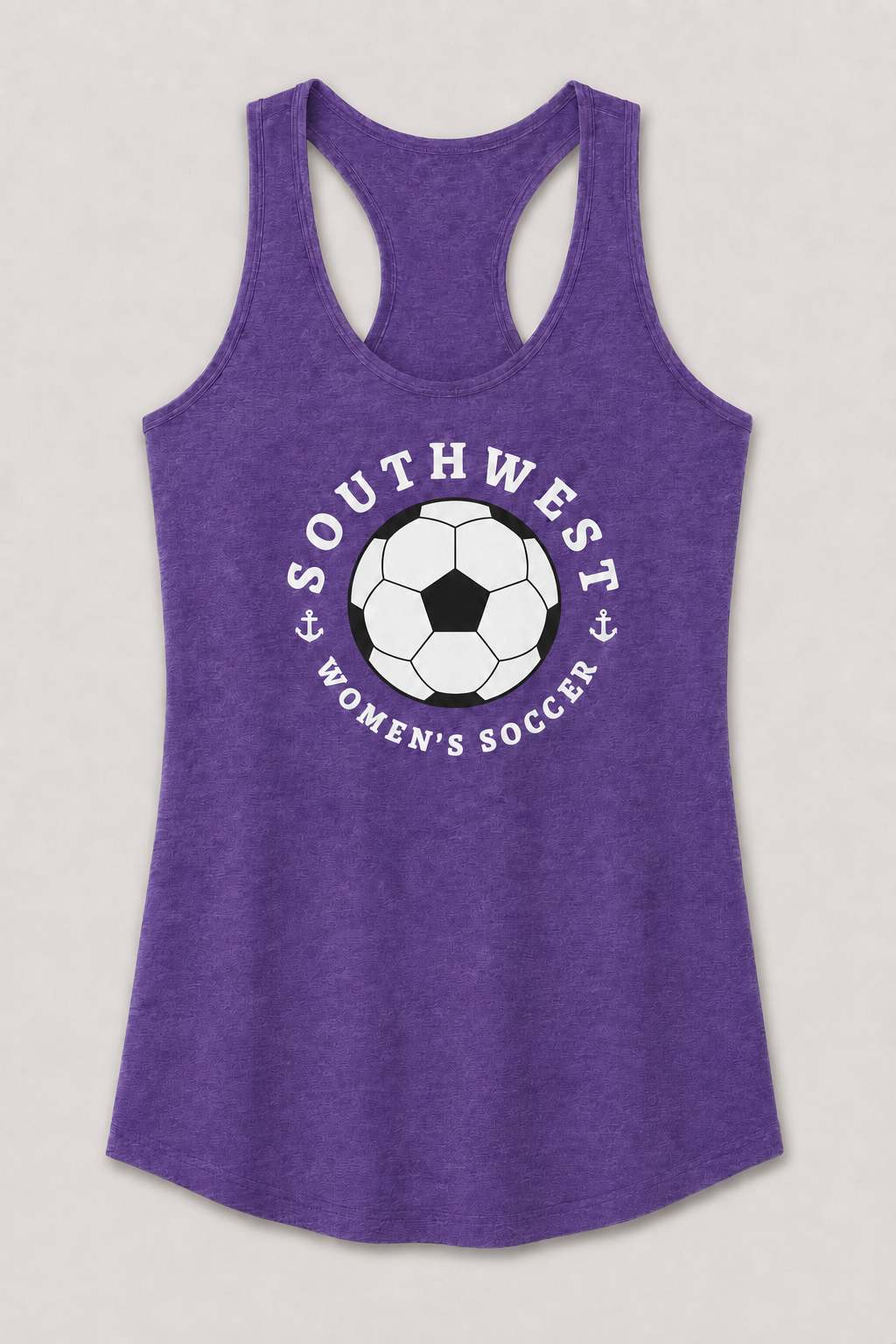 Southwest Women's Soccer Ball Printed Tank in Purple