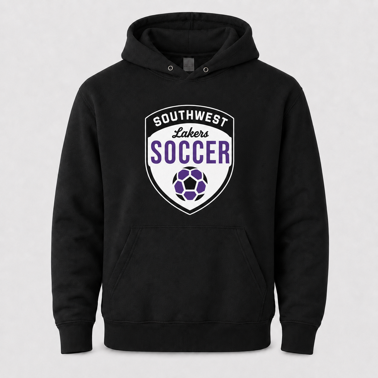 Southwest Lakers Soccer Shield hoodie in black