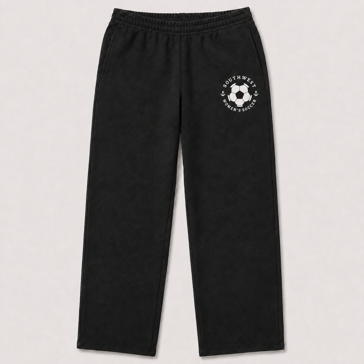 Southwest women's soccer ball fleece sweatpants in black