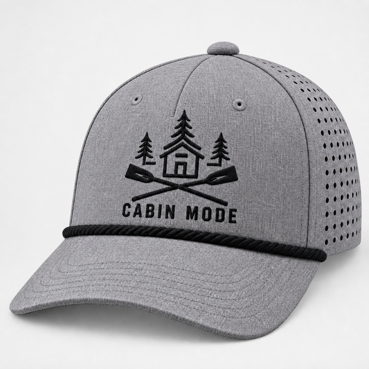 TTN Originals Cabin Mode Richardson classic rope hat in Dark Grey / Black