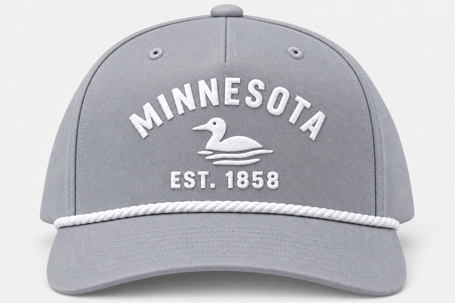 TTN Originals Minnesota Loon Established Richardson classic rope hat in Grey / White