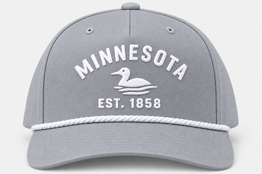 TTN Originals Minnesota Loon Established Richardson classic rope hat in Grey / White