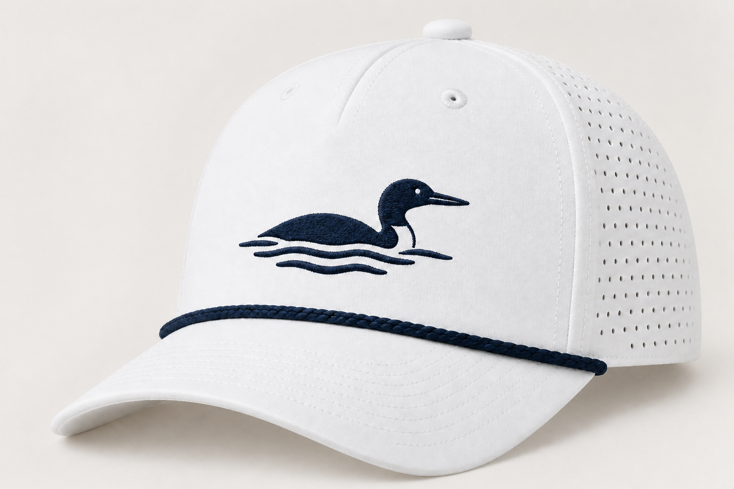 TTN Originals MN Loon Richardson classic rope hat in White / Navy