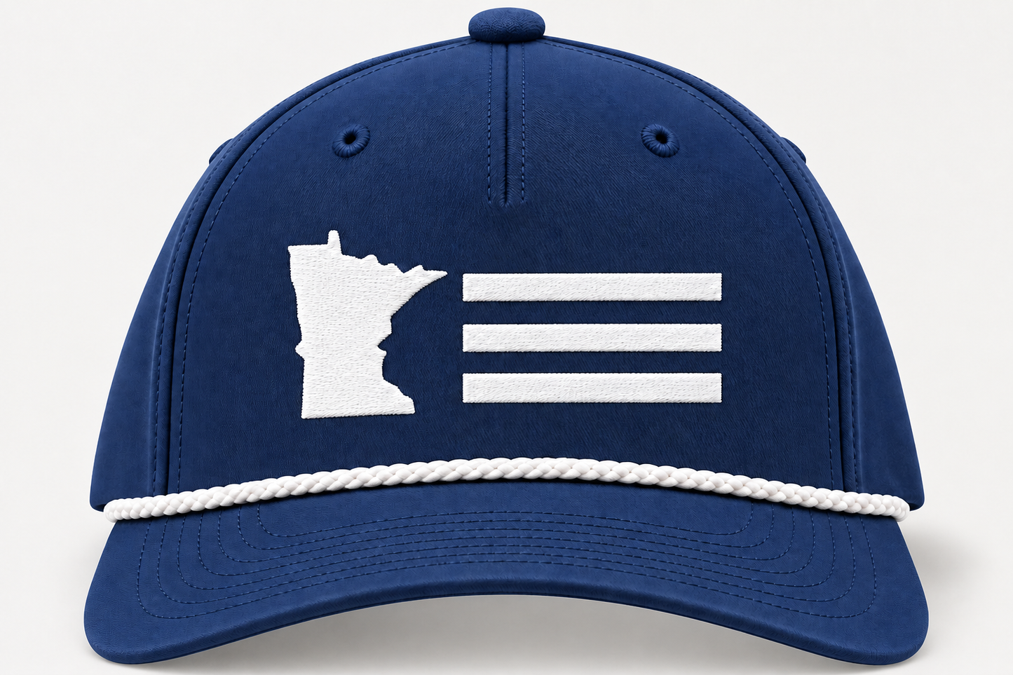 TTN Originals True North Bar Richardson classic rope hat in royal and white on a light background
