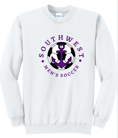 Southwest Men's Soccer Ball Anchor Printed Crewneck Sweatshirt